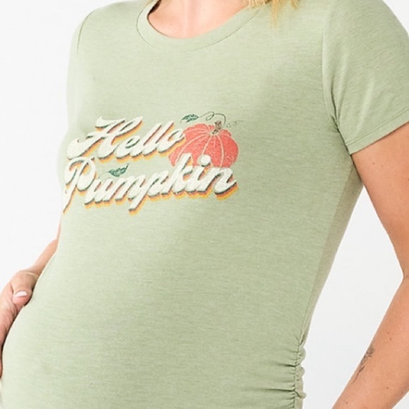 Maternity Fitted Crewneck Graphic Tee - Picture 2 of 4